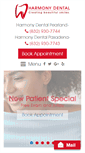 Mobile Screenshot of harmonydentaltx.com